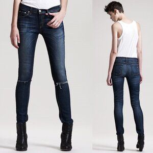Rag & Bone Ripped Skinny Hampstead Jeans Size 29